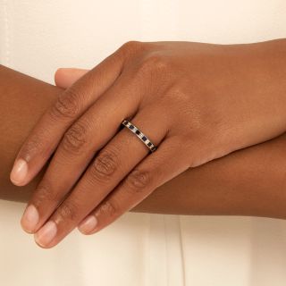 Estate Sapphire and Diamond Band