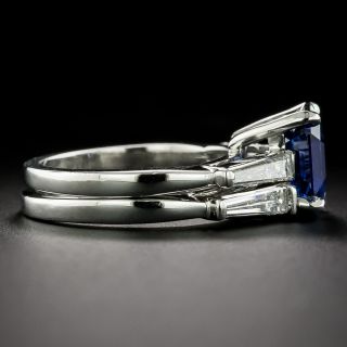 Estate Sapphire and Diamond Engagement Ring Set
