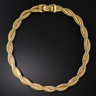 Forstner Double Twist Gas Pipe Necklace - 2