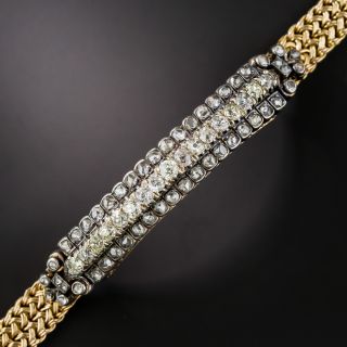 French Antique Diamond Bracelet - 7