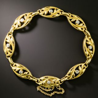 French Art Nouveau Diamond Bracelet - 2