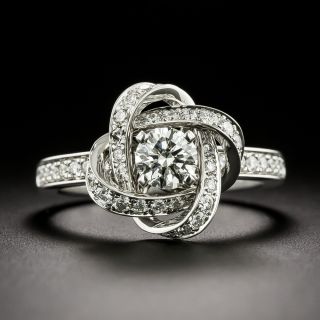 French Boucheron 'Pivoine' Diamond 18K Ring - 4