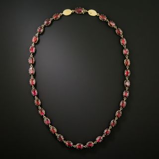 Georgian Garnet Rivière Necklace - 2
