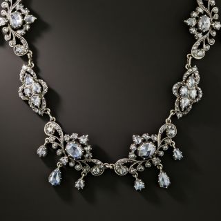 Georgian Revival Rose-Cut Diamond Necklace, Netherlands