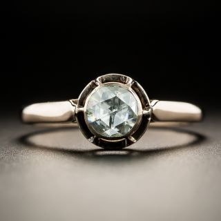 Georgian-Style .55 Carat Rose-Cut Diamond Solitaire  - 1
