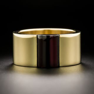 Gucci 18K Garnet Band Ring, Italy - 3
