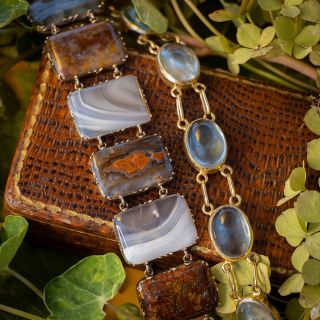 Gump's Aquamarine Cabochon Bracelet