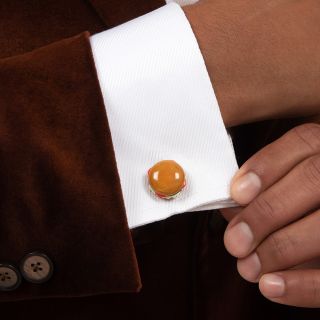 Hamburger Hardstone Cufflinks