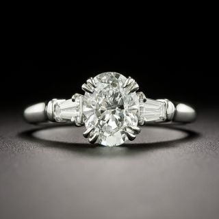 Harry Winston Estate 1.01 Carat Oval Diamond Ring - GIA E VS2 - 4