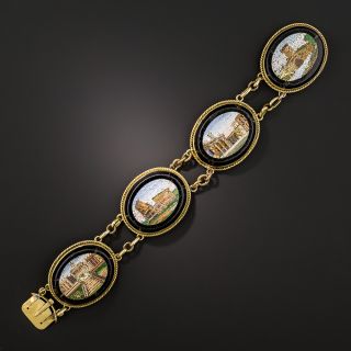 Italian 18K Architectural Micromosaic Bracelet - 2