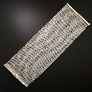 Italian Wide 18K Gold Mesh Bracelet With Diamond Clasp - 3