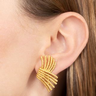 Jean Schlumberger 18K Rope Earrings for Tiffany & Co.