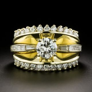 Jose Hess Estate 1.02 Carat Diamond 18K Ring - GIA I SI1 - 3