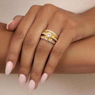 Jose Hess Estate 1.02 Carat Diamond 18K Ring - GIA I SI1