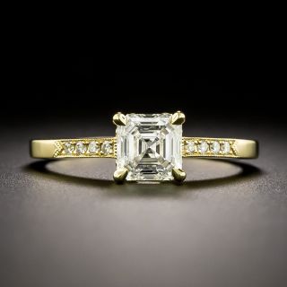 Lang Collection 1.05 Carat Square Emerald-Cut Diamond Ring - GIA  I VS1 - 2