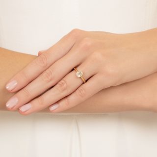 Lang Collection 1.13 Carat Old Mine-Cut Diamond Solitaire Ring - GIA L VS2