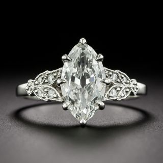 Lang Collection 1.56 Carat Marquise-Cut Diamond Engagement Ring - GIA H SI2 - 5