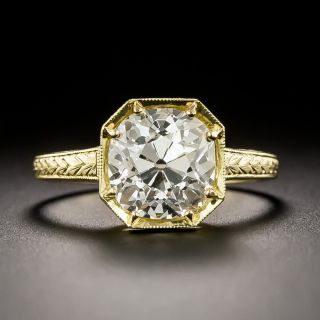 Lang Collection 2.66 Carat Diamond Art Deco-Style Ring - GIA H VVS2 - 4