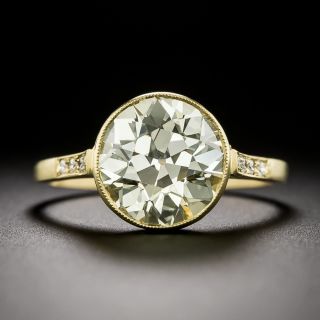 Lang Collection 3.32 Carat European-Cut Diamond Ring - GIA  N VS2 - 2