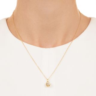 Lang Collection .70 Carat Diamond Solitaire Pendant - GIA  J SI1