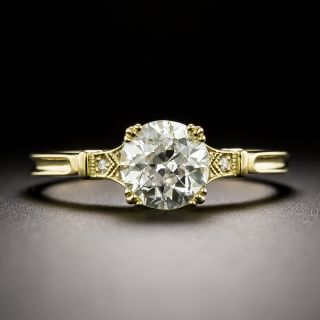 Lang Collection Art Deco-Style 1.09 Carat Diamond Ring - GIA  E SI2   - 2