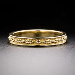 Lang Collection Foliate Stacking Band, Size 6 1/2 - 1