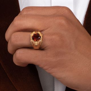 Late-Art Deco Citrine Ring