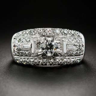 Late Art Deco Diamond Band Ring - 1