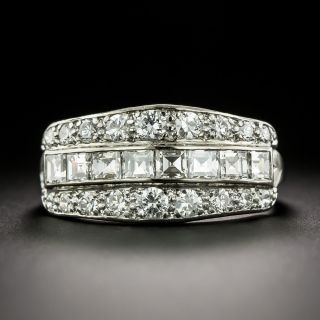 Late-Art Deco Palladium Diamond Band by White, Wile, & Warner - 2