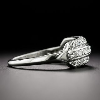 Late Art Deco Three Row Diamond Band Ring
