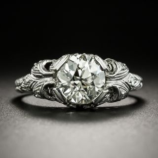 Late Edwardian 1.41 Carat Diamond Engagement Ring - GIA M VS2 - 2