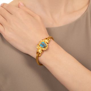Late-Georgian/Early-Victorian Enamel and Diamond Bracelet