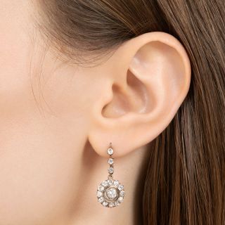 Late Victorian Diamond Drop Earrings