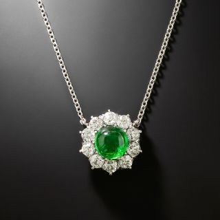 Late-Victorian Tsavorite Garnet and Diamond Pendant - 2