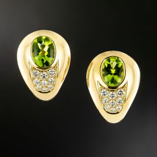 Mauboussin Peridot and Diamond Earrings - 2