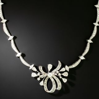 Mid-Century 11.00 Carat Diamond Spray Necklace - 3