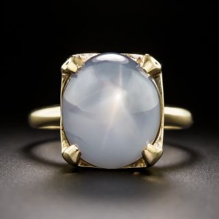 Mid-Century 20.00 Carat Star Sapphire Solitaire Ring - 3