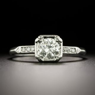 Mid-Century .57 Carat Diamond Engagement Ring - 3