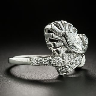 Mid-Century .80 Carat Marquise Diamond Ring