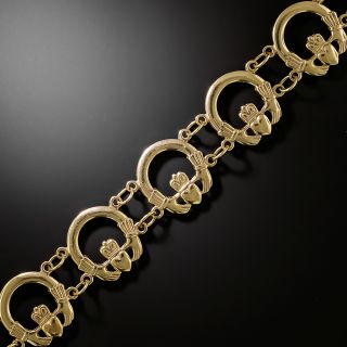 Mid-Century Claddagh Link Bracelet, Ireland 1953 - 2