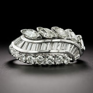 Mid-Century Diamond Band Ring - 3