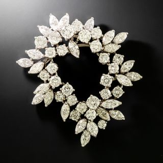 Mid-Century Diamond Brooch/Pendant by Elwood Van Clief - 3