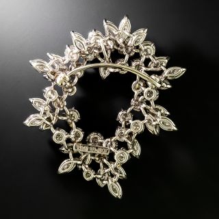Mid-Century Diamond Brooch/Pendant by Elwood Van Clief