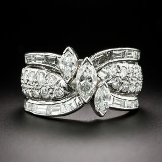 Mid-Century Marquise Diamond Ring, Size 6 3/4 - 2