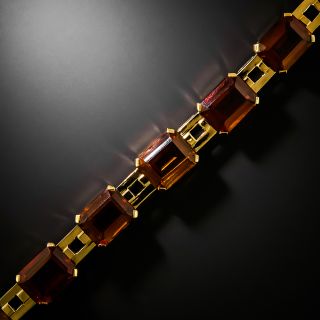Mid-Century/Retro Citrine Bracelet - 4