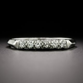 Mid-Century Six-Stone Diamond Wedding Band - 3