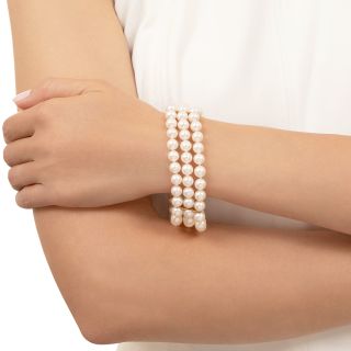 Mikimoto Triple-Strand Pearl Bracelet