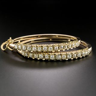 Pair of Victorian Diamond Bangle Bracelets - 2