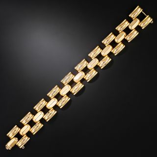 Retro 18K Tank Tread Bracelet - 3
