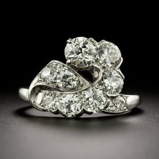 Retro Diamond Palladium Ring, by C.D. Peacock - 5